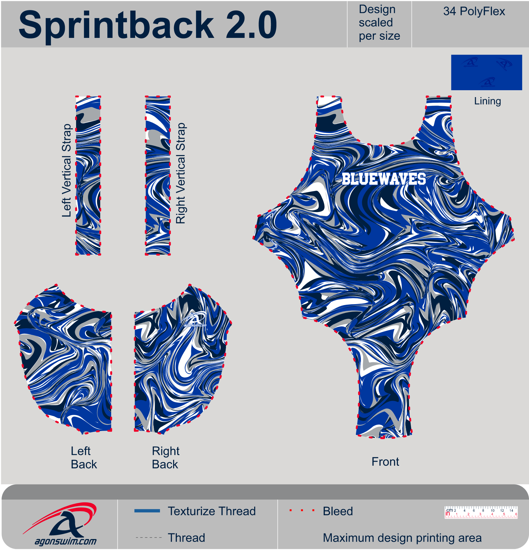 Polyflex Sprintback 2.0 Fully Front Lined (2023) - Agonswim.com