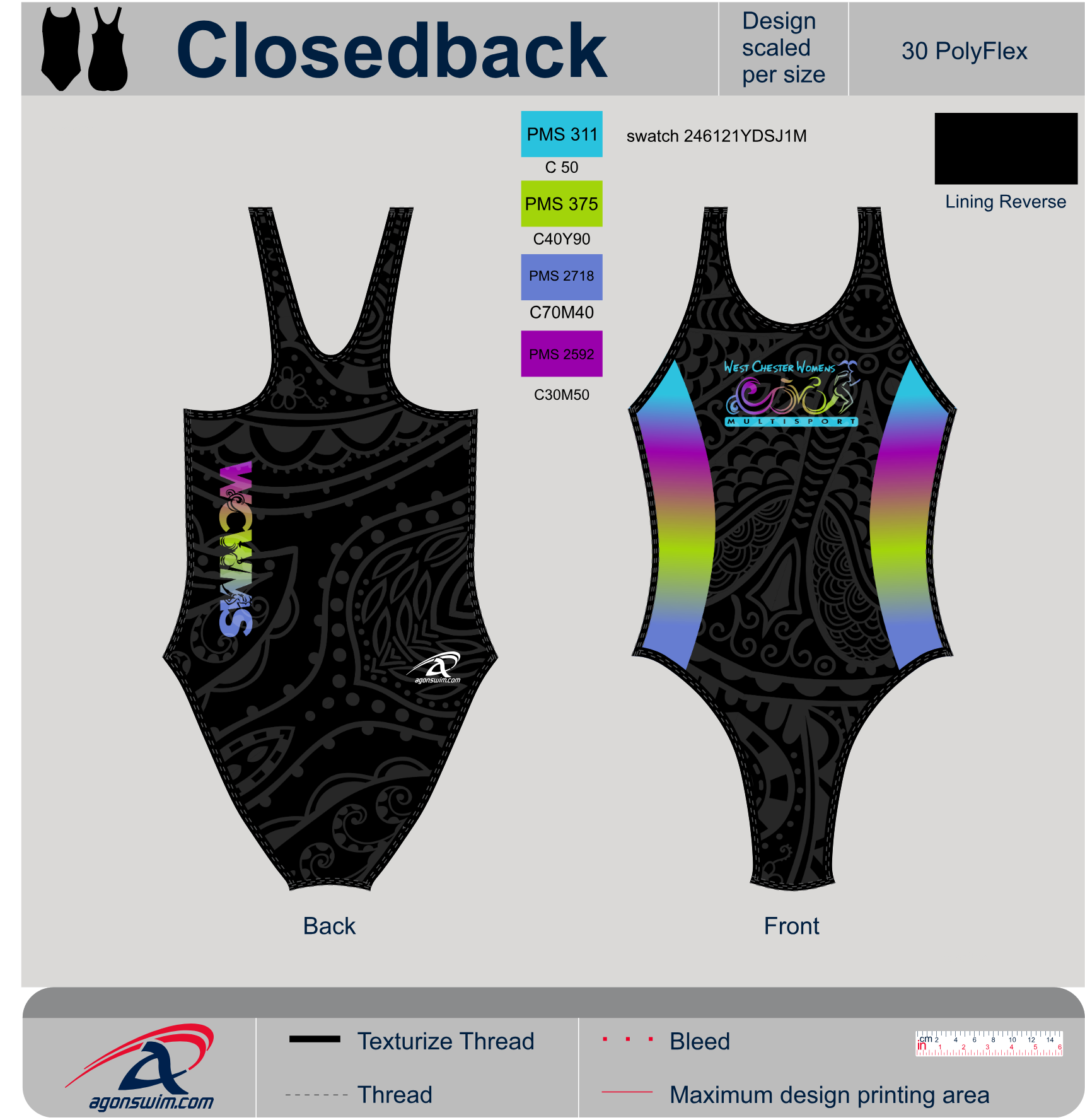 PolyFlex ClosedBack reversible Fully Front and Back Lined
